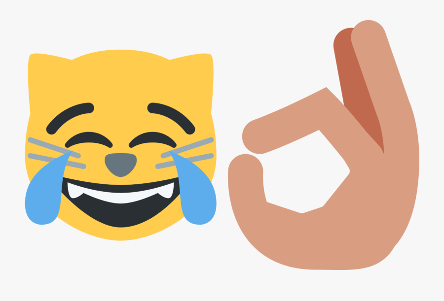 Transparent Clap Hands Clipart - Laughing Emoji And Ok Emoji Png, Transparent Clipart