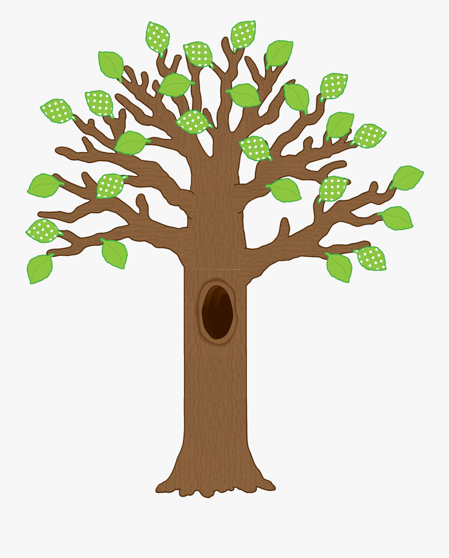 Big Tree Clipart At Getdrawings - Trees With Big Leaves Drawing, Transparent Clipart