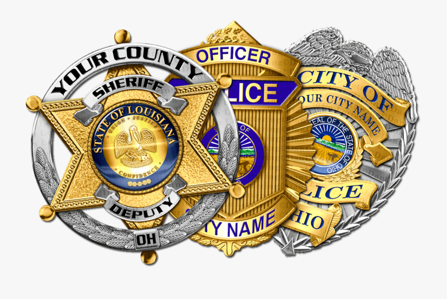 Police Badge Clipart Free Clipart - Sheriff And Police Badge, Transparent Clipart