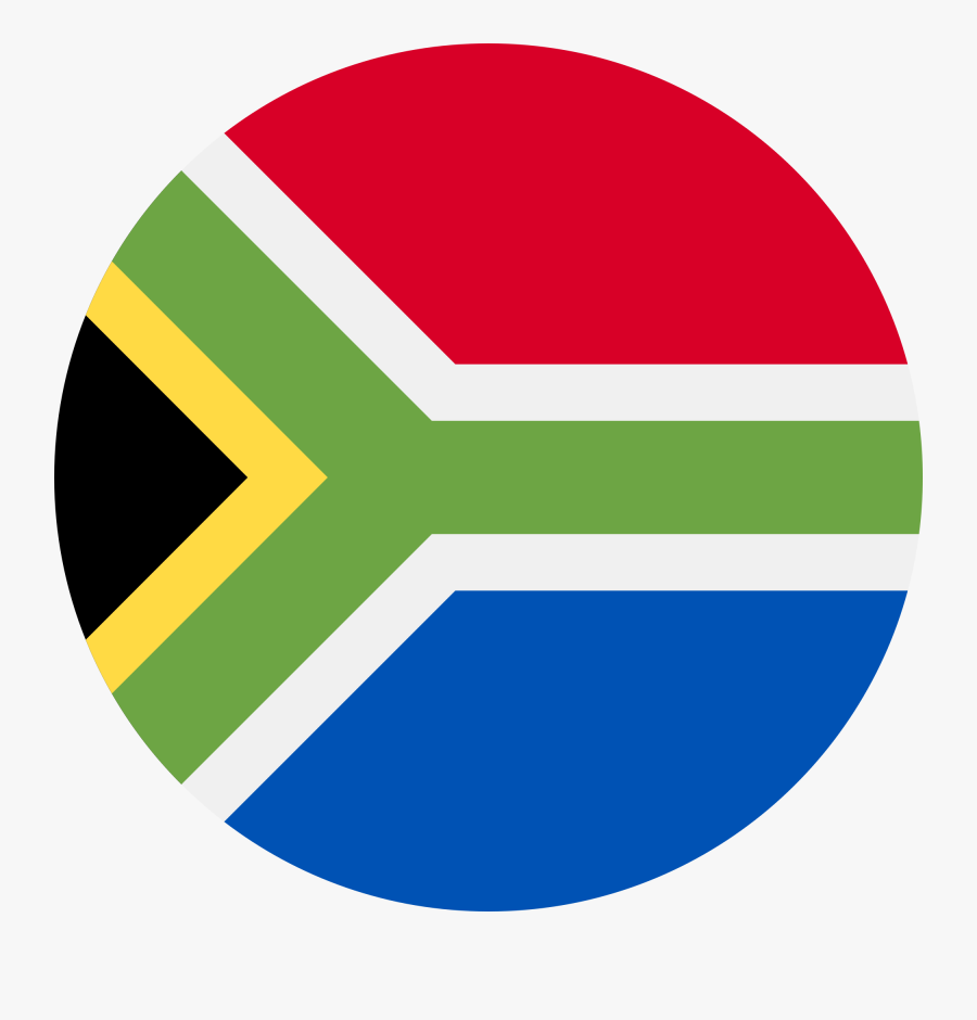 Area,brand,symbol - South Africa Flag Round Png, Transparent Clipart