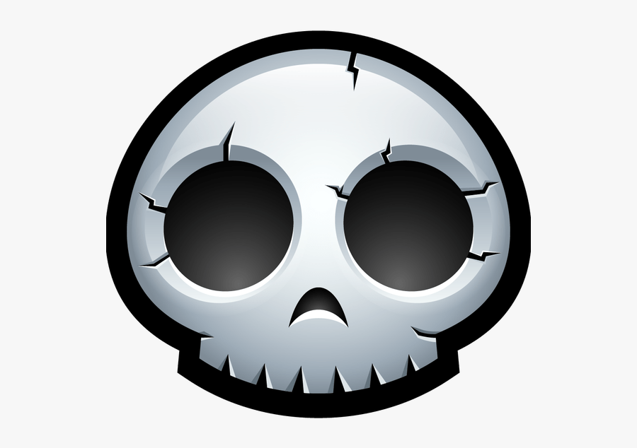 Transparent Cute Halloween Skeleton Clipart - Skull Icon Png, Transparent Clipart