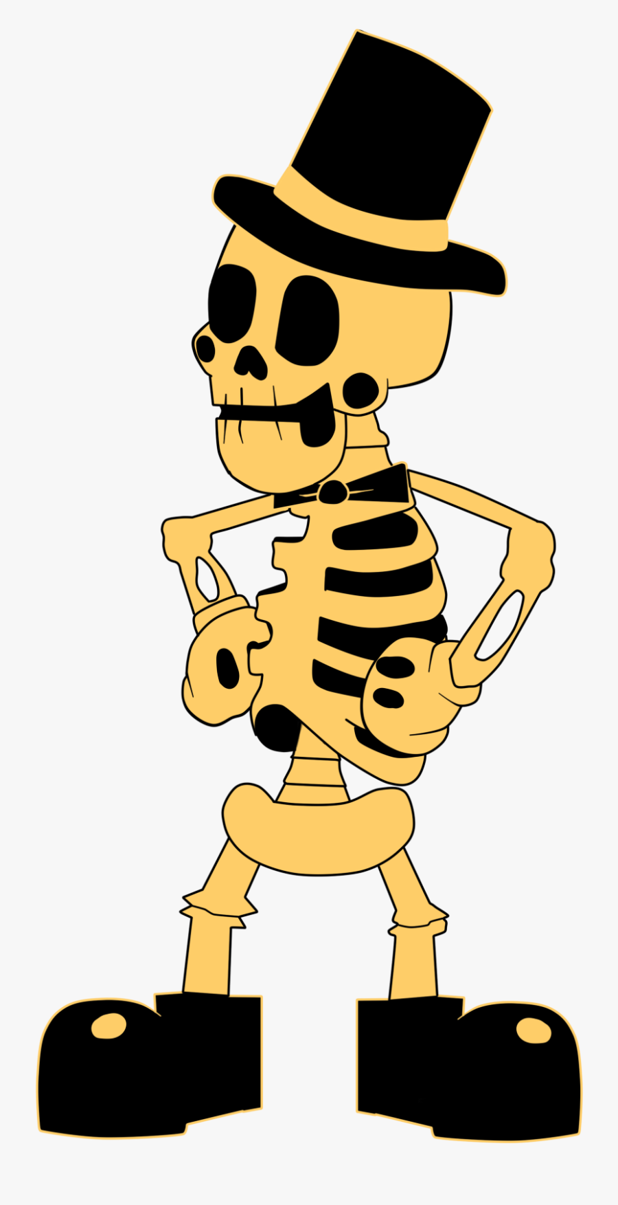 Skeleton Clipart Bow - Bendy And The Ink Machine Bone, Transparent Clipart