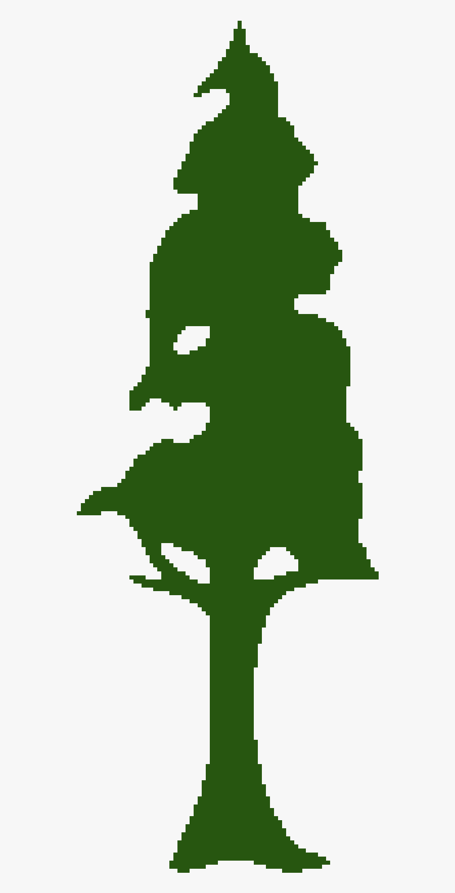 Rainforest Trees Clipart - Outline Of A Redwood Tree, Transparent Clipart