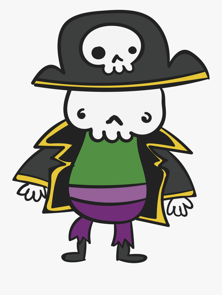 Pirate Skeleton Clipart At Getdrawings - Cartoon, Transparent Clipart