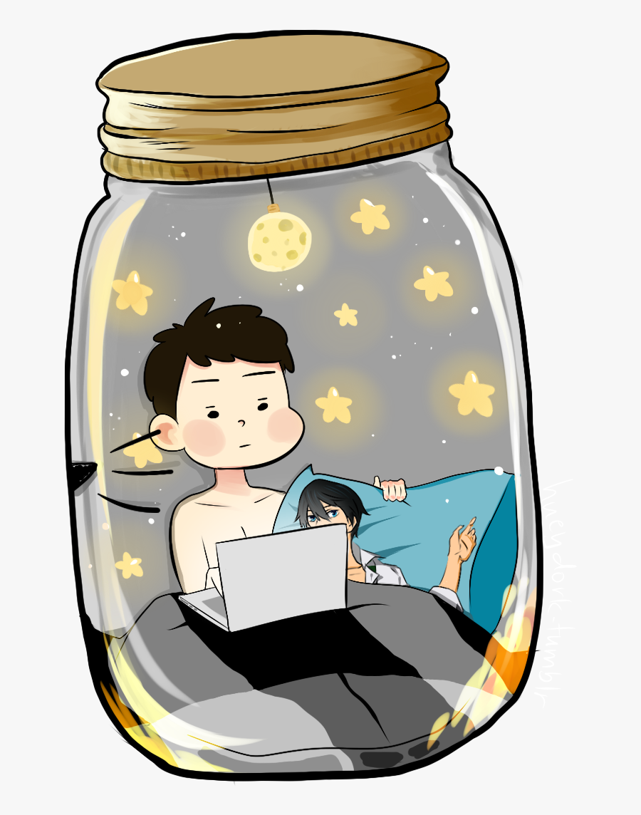Mason Jar Clipart Transparent Tumblr - Dan And Phil Fanart Cute, Transparent Clipart