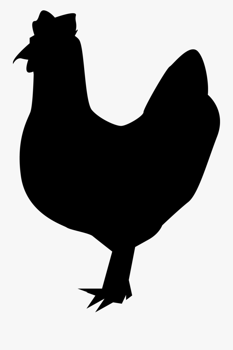 Free Chicken Silhouette By King Asriel - Silhouette Chicken Png Vector, Transparent Clipart