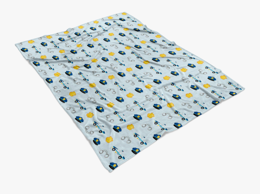 Little Leo Police Clipart Fleece Baby Blanket - Motif, Transparent Clipart