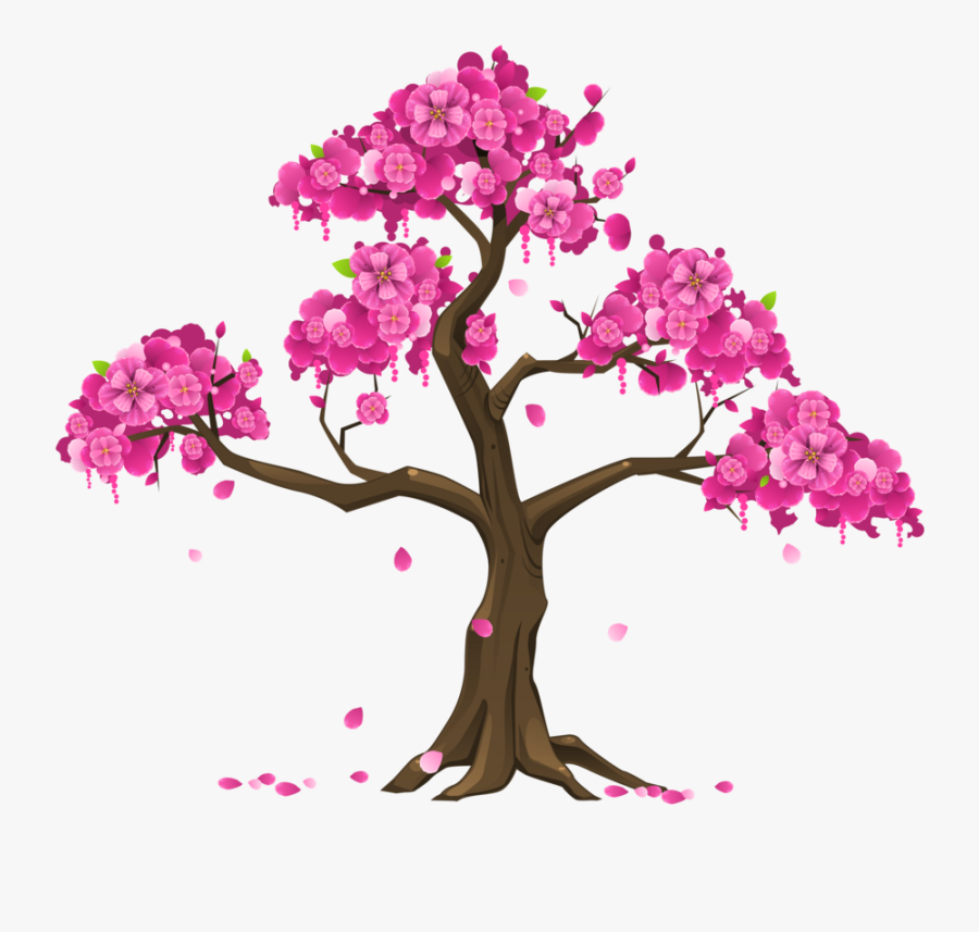 Pink Png Image Graphics - Cherry Blossom Tree Clipart, Transparent Clipart