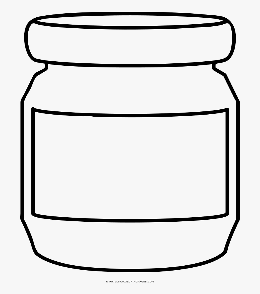Clip Free Library Coloring Book Drawing Biscuit Jars - Honey Jar Coloring Page, Transparent Clipart