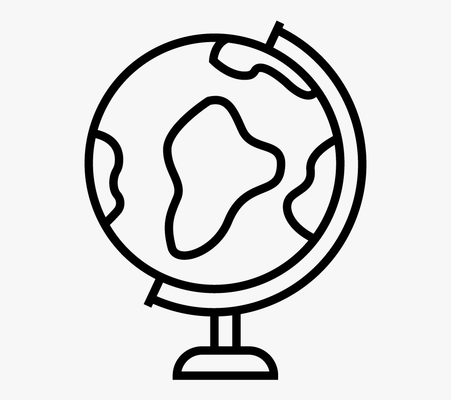 Globe - Icons Globe Outline Png, Transparent Clipart