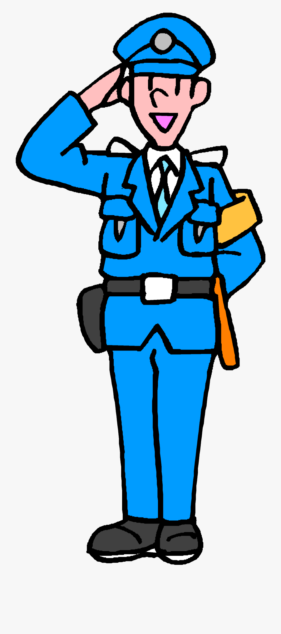 Police Clipart Attire - Security Guard Clipart Png, Transparent Clipart