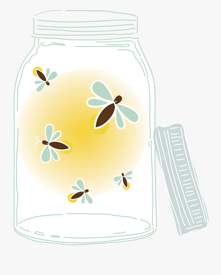 Pin Mason Jar With Fireflies Clipart - Mason Jar With Fireflies, Transparent Clipart