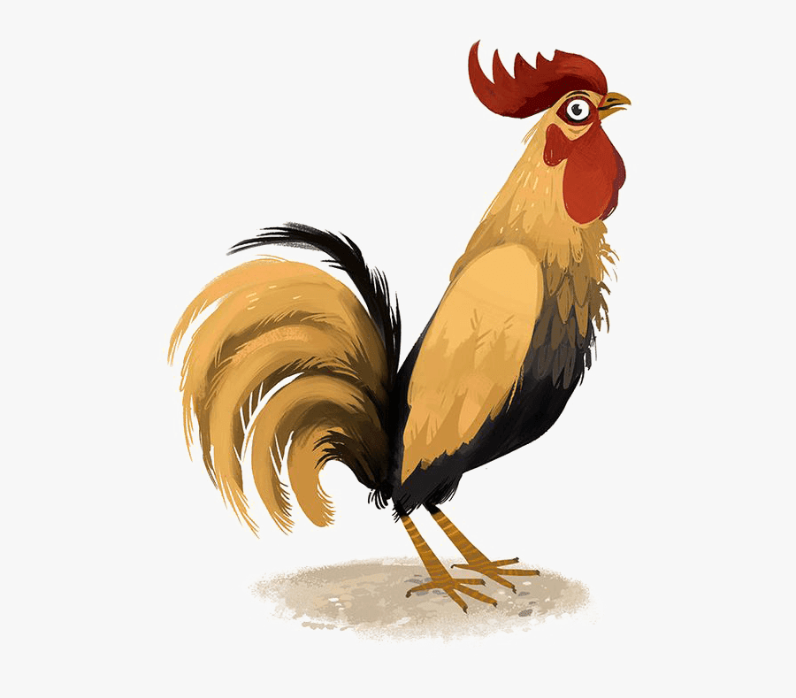 Transparent Chicken Clip Art Png - Rooster, Transparent Clipart