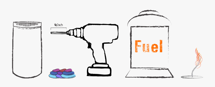 Mason Jar Tiki Torches, Transparent Clipart