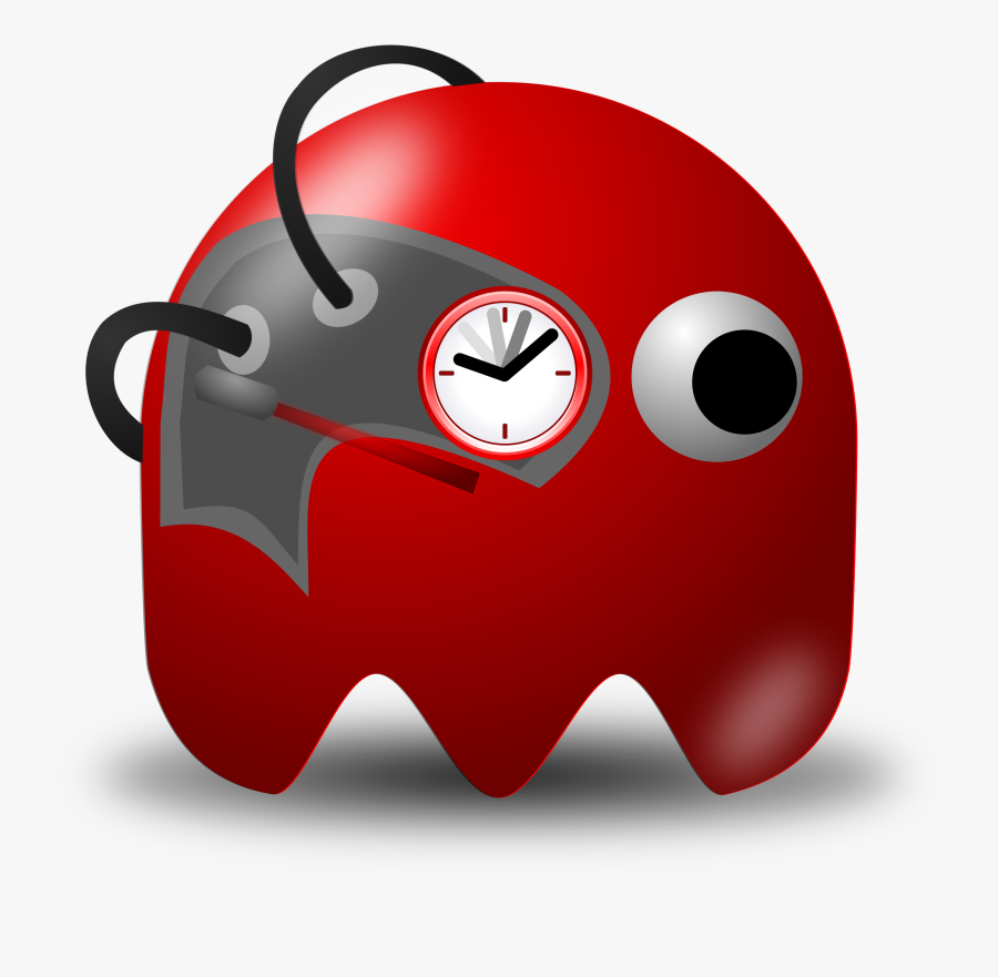 Padepokan Real Timer Clipart, Vector Clip Art Online, - Brown Pac Man Ghost, Transparent Clipart