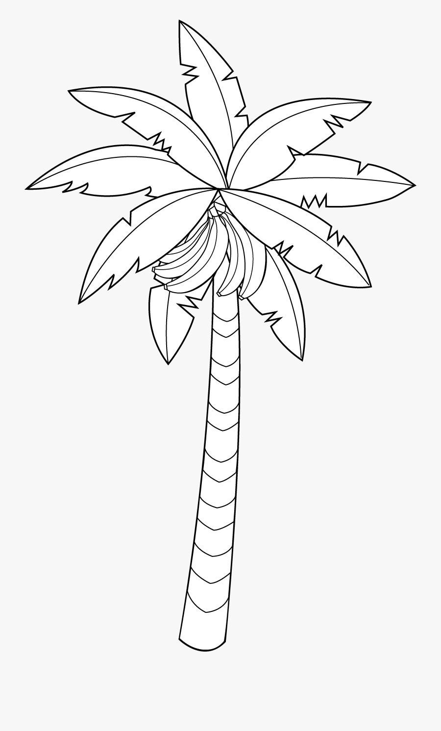 Banana Tree Clipart - Easy National Tree Drawing, Transparent Clipart