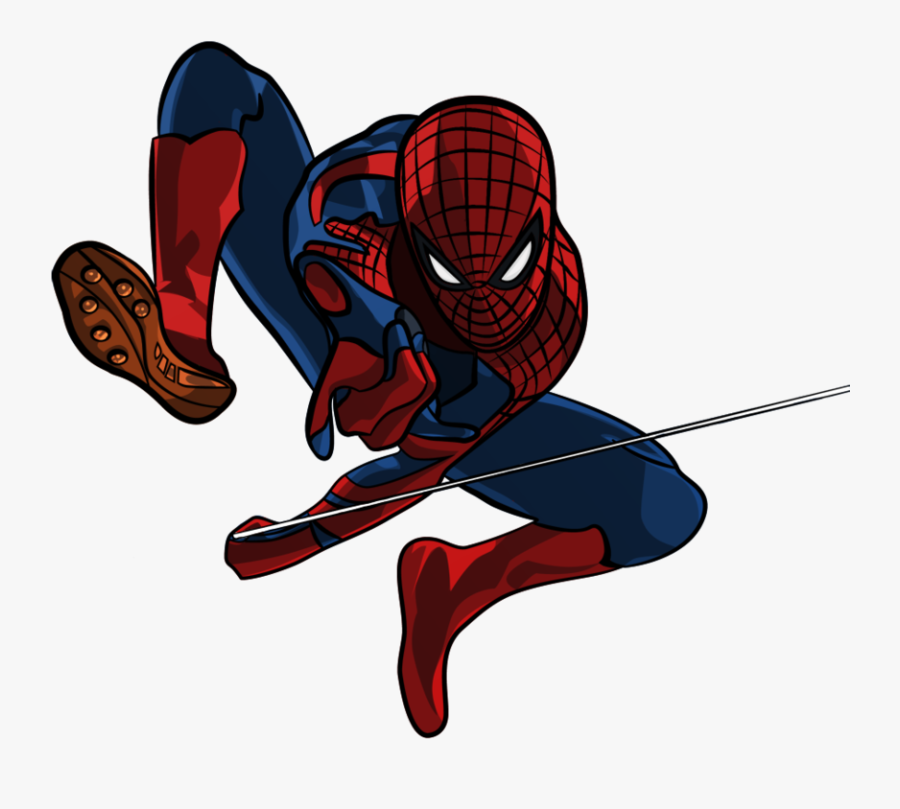 Head Clipart Spiderman - Draw The Amazing Spider Man, Transparent Clipart