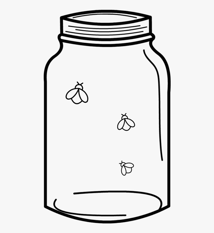 Free Cut File Download Mason Jar & Fireflies, Free - Mason Jar Svg Free, Transparent Clipart