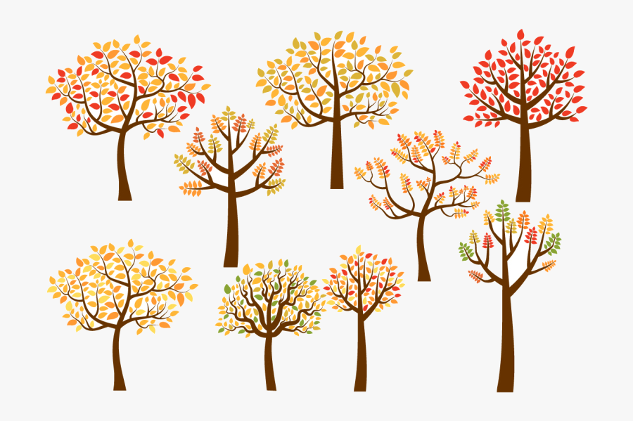 Fall Tree Trees Clipart Digital Autumn By Pravokrugulnik - Fall Tree Clipart, Transparent Clipart