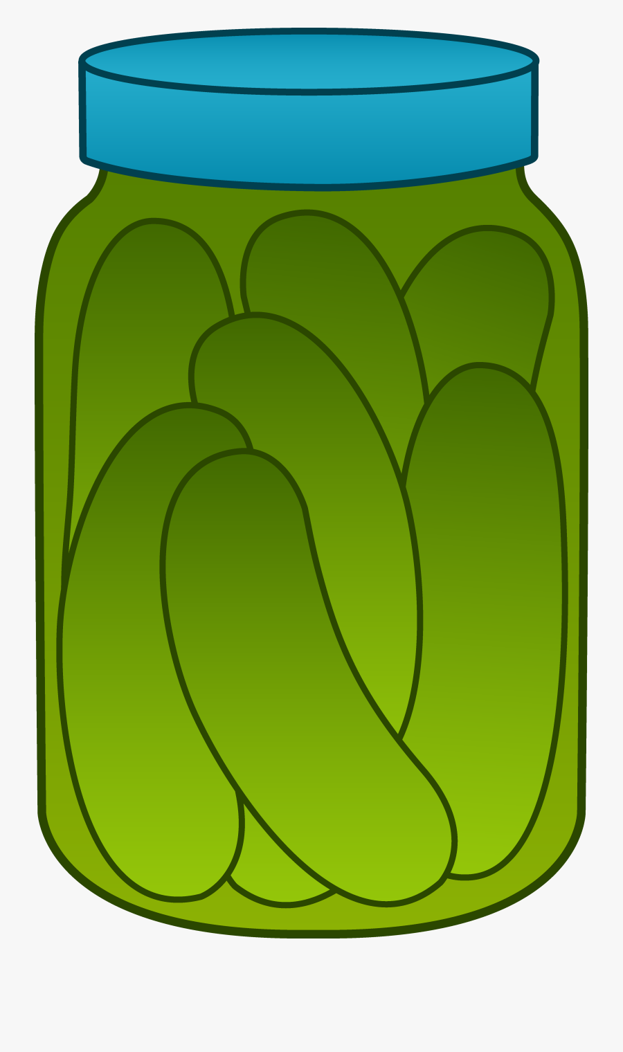 Jar Of Green Pickles - Pickles Clipart, Transparent Clipart