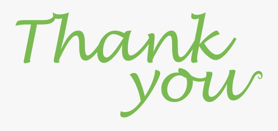 Collection Of You Clipart Png High Quality, Free Cliparts - Thank You In Green, Transparent Clipart