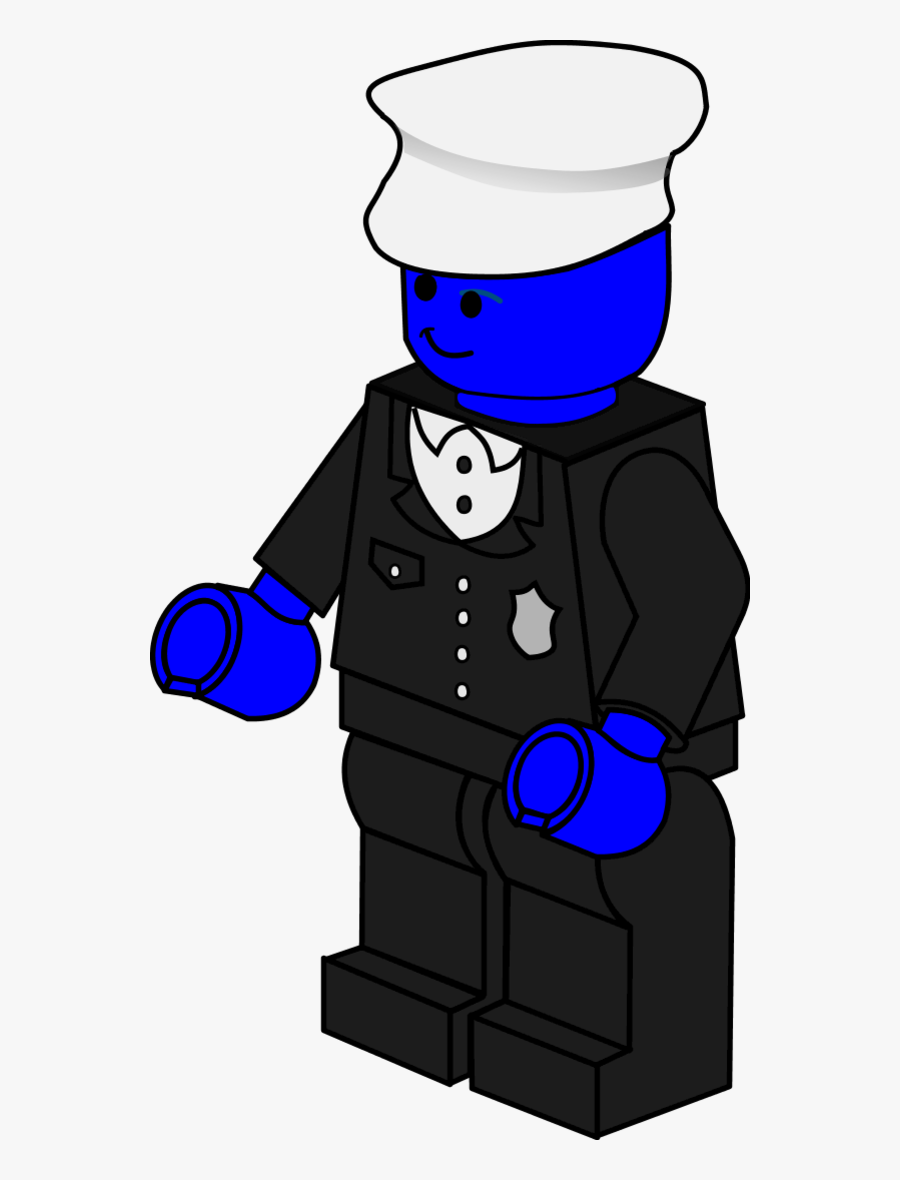 Lego Town Policeman - Lego Clipart, Transparent Clipart