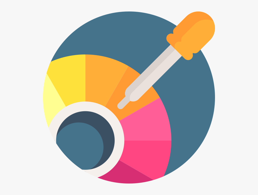 Transparent March Clip Art - Color Picker Icon Png, Transparent Clipart