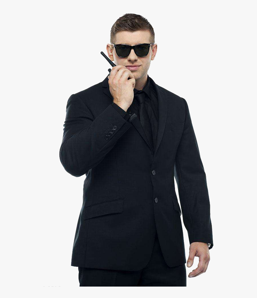 Bodyguard Work Police Two-way Guard Radio Officer Clipart - Dirty Dancing Mens Costume, Transparent Clipart