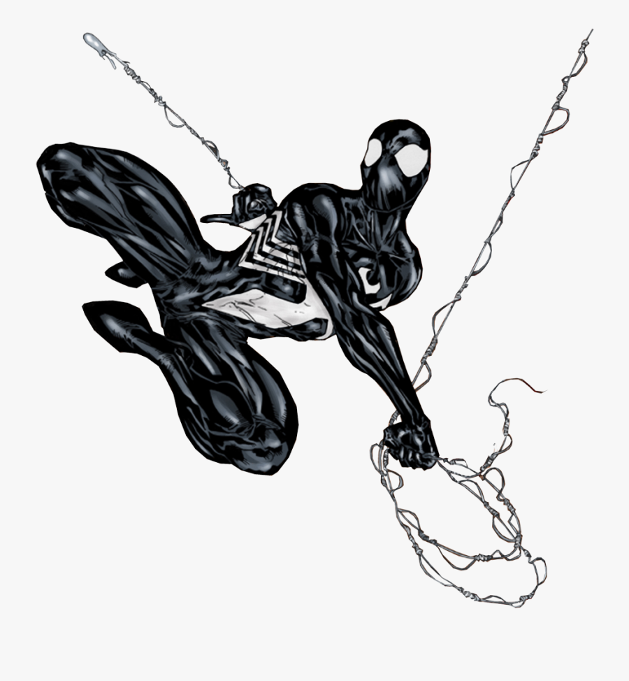 Spiderman Black Clipart - Black Spider Man Png, Transparent Clipart