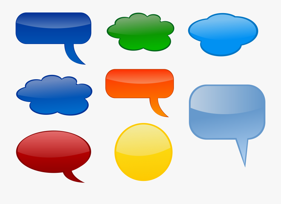 Speech Bubble Clipart Vector Clip Art Free Design - Clipart Coloured Speech Bubble, Transparent Clipart