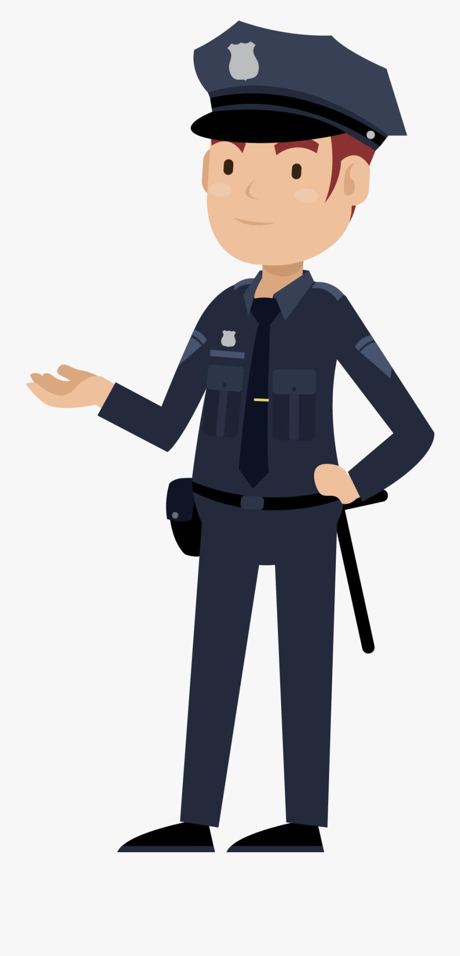 Cartoon Security Guard Png, Transparent Clipart