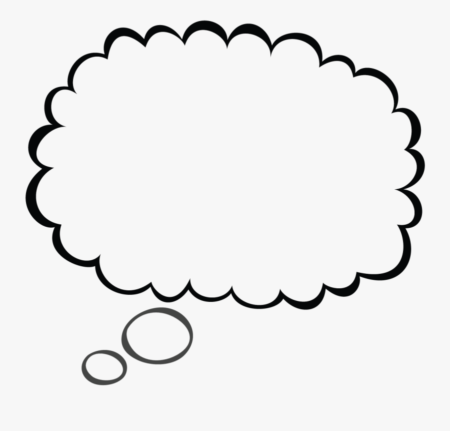 Thought Bubble Thought And Speech Bubbles Clip Art - Thinking Speech Bubble, Transparent Clipart