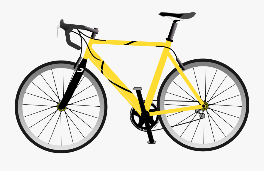 Cartoon Bike Clip Art - Transparent Background Bicycle Png, Transparent Clipart