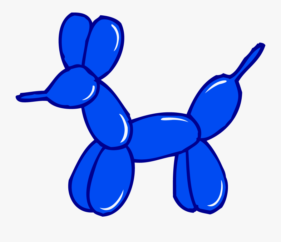Cute Blue Balloon Animal - Balloon Animal Clipart, Transparent Clipart
