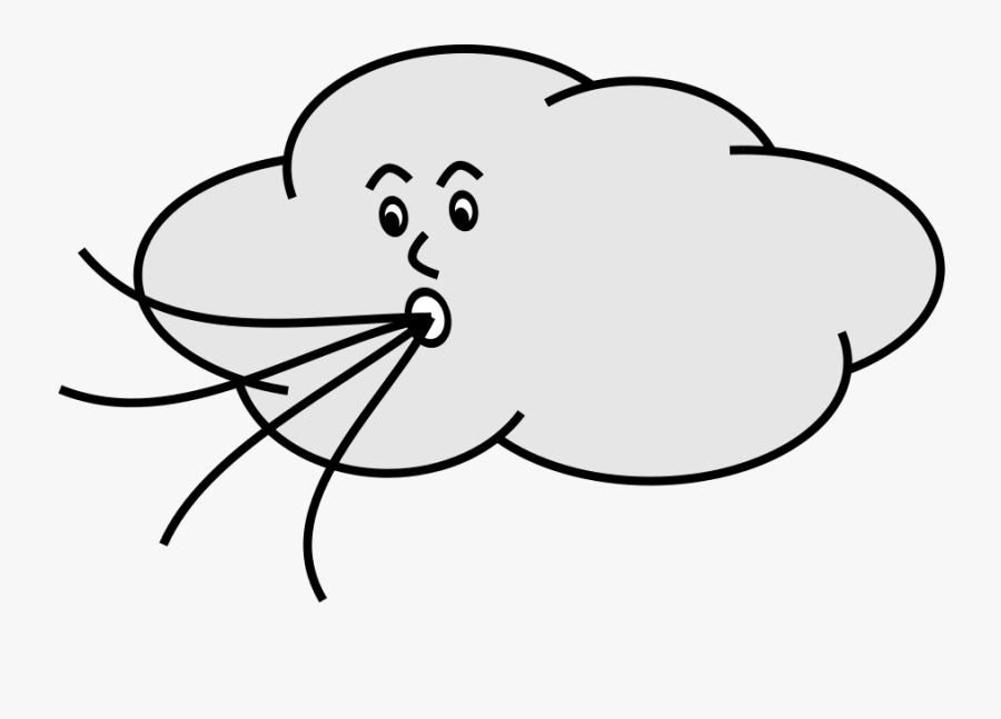 Cartoon Wind Blowing Gif, Transparent Clipart