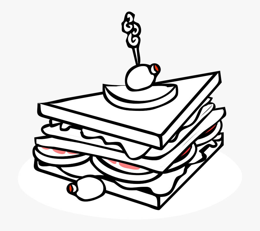 Dermatologist - Clipart - Sandwich Black And White, Transparent Clipart