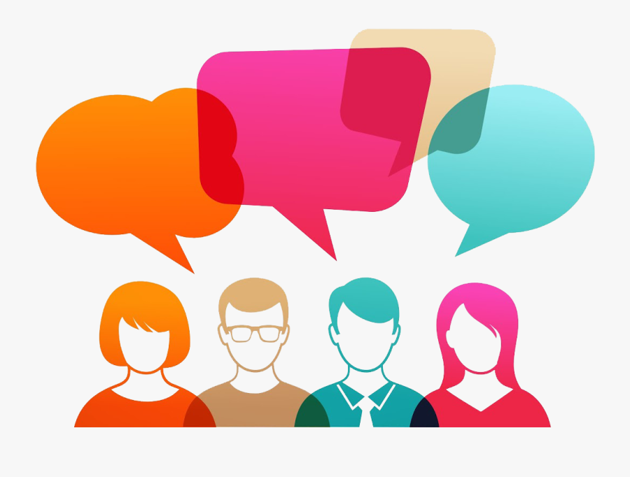 People With Talk Bubbles Clipart , Png Download - Engagement Social Media, Transparent Clipart