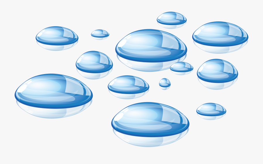 Car Wash Bubbles Clipart - Blue Water Drops Png, Transparent Clipart