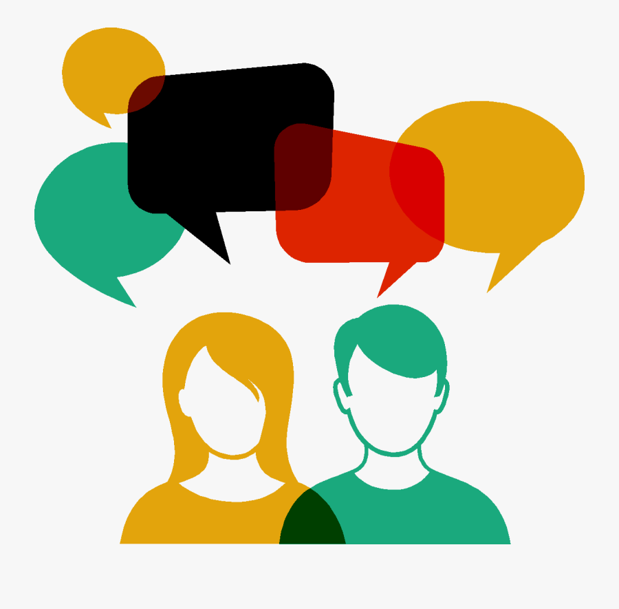 People With Speech Bubbles Clipart , Png Download - Clipart Debate, Transparent Clipart