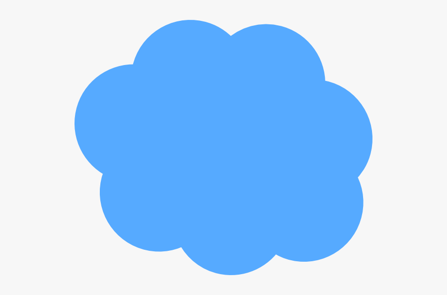Blue Cloud Svg Clip Arts - Sky Blue Cloud Clipart, Transparent Clipart