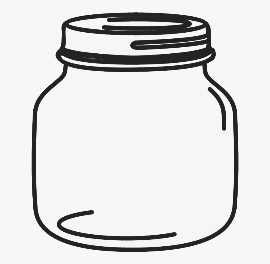 Empty Jar Png Image - Clip Art Transparent Mason Jar, Transparent Clipart