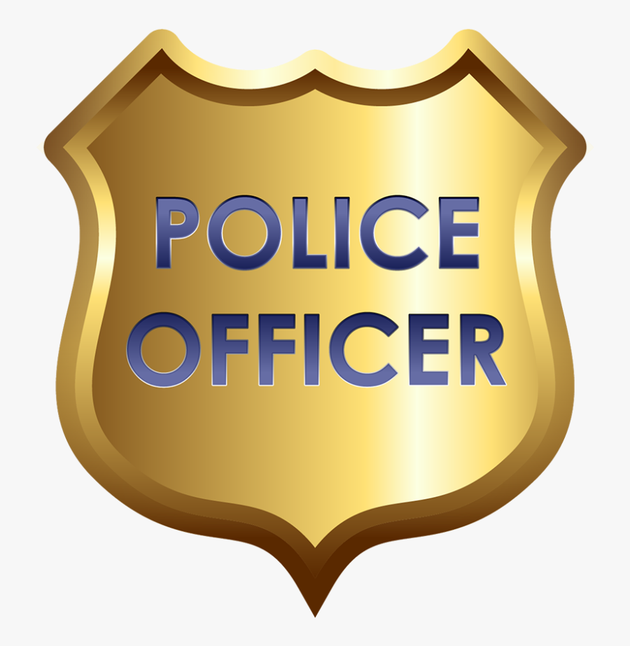 Badge For Kids Alphabet - Printable Police Officer Badge, Transparent Clipart