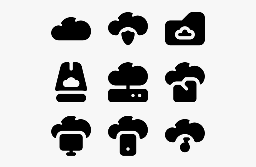 Cloud Network, Transparent Clipart
