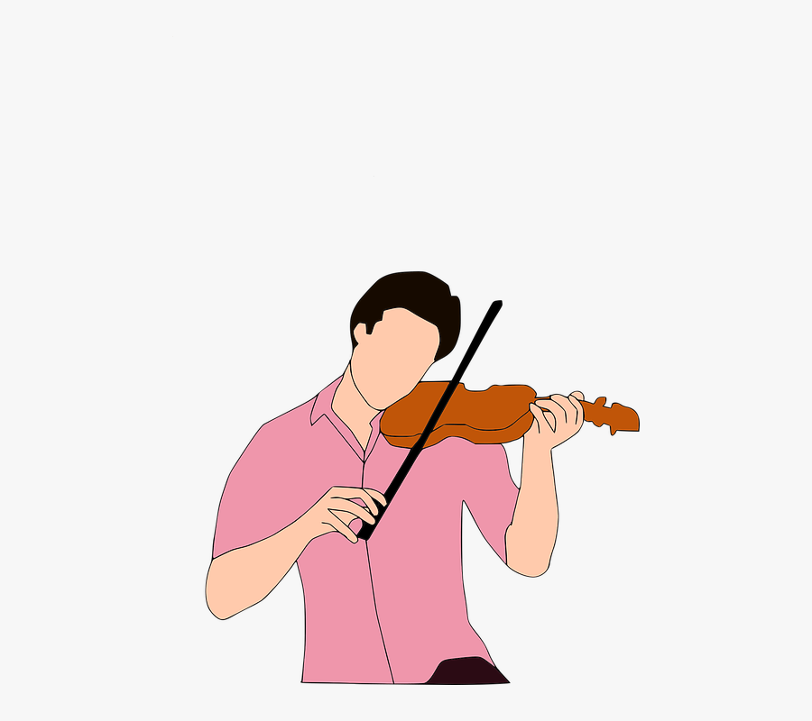 Silhouette Violinist At Getdrawings - Gambar Orang Main Biola, Transparent Clipart