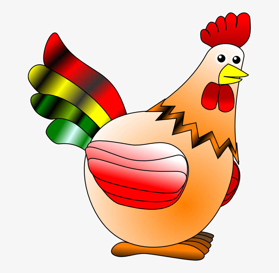 Hen Chicken Clip Art Image - Cartoon Red Hen, Transparent Clipart