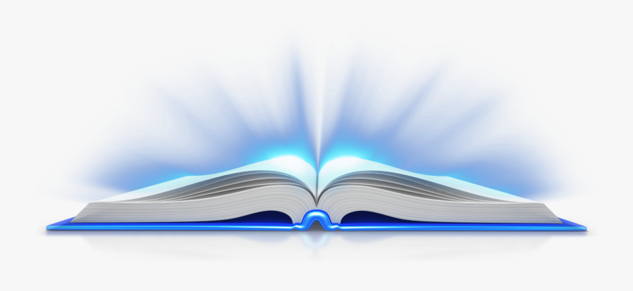 Clip Art Open Book Logos - Open Book With Light, Transparent Clipart