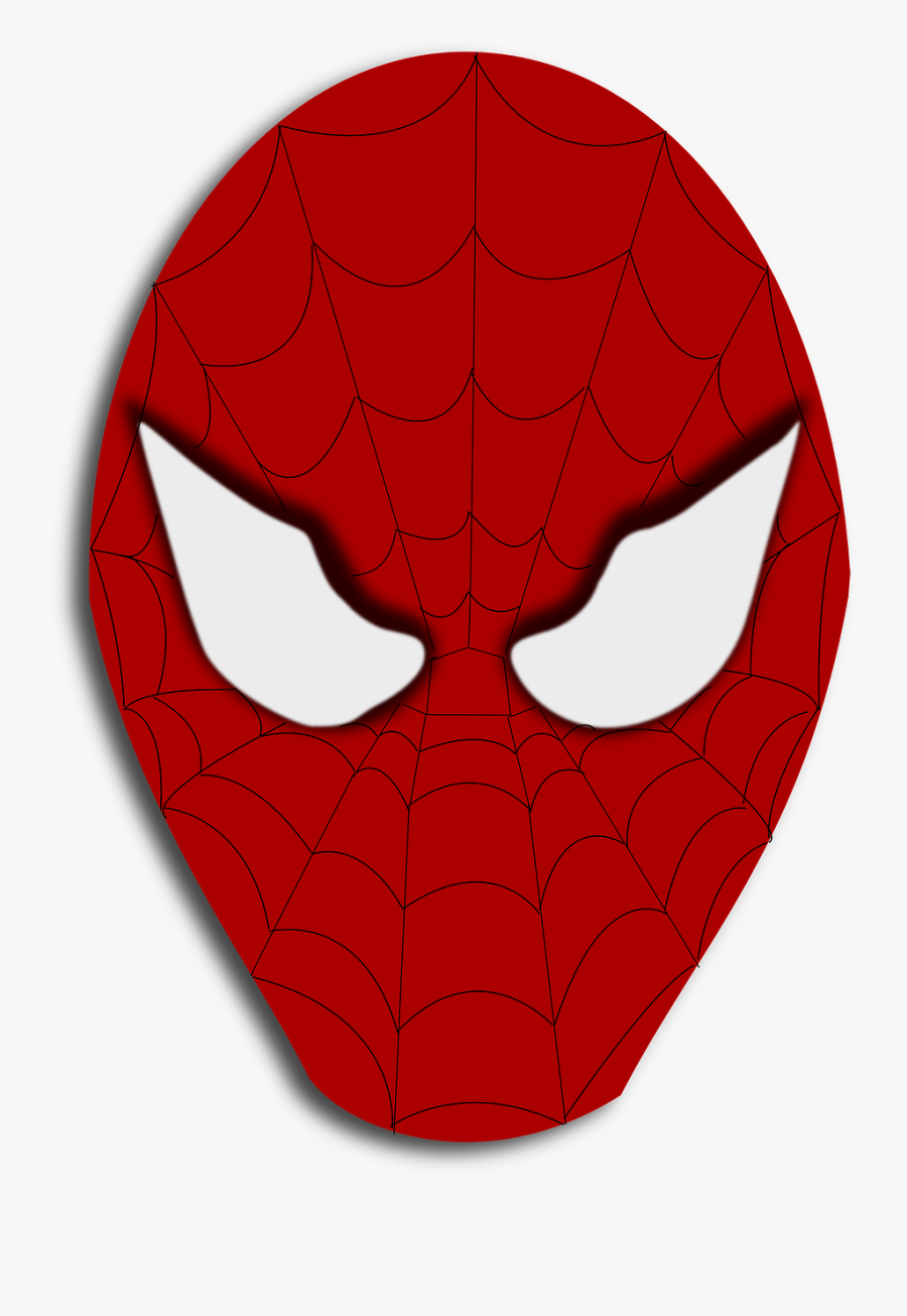 Spiderman Face Transparent Background, Transparent Clipart