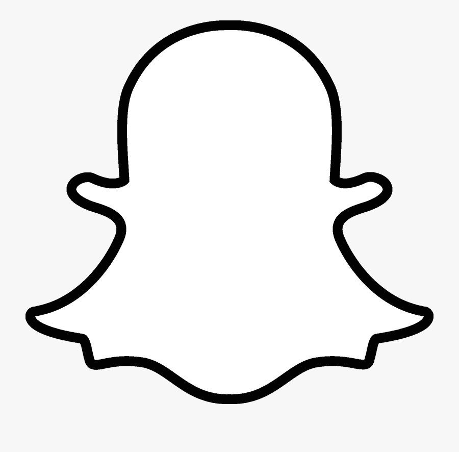 Snapchat Logo White Png, Transparent Clipart