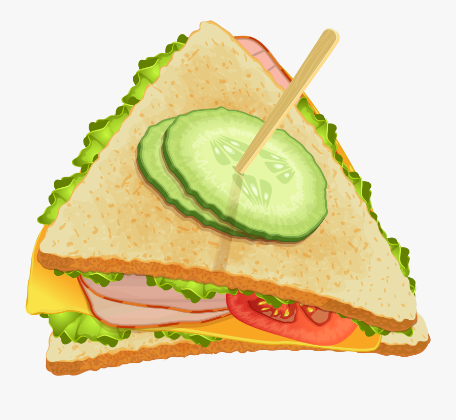 Triangle Sandwich Png Clipart - Tea Sandwich Clip Art, Transparent Clipart