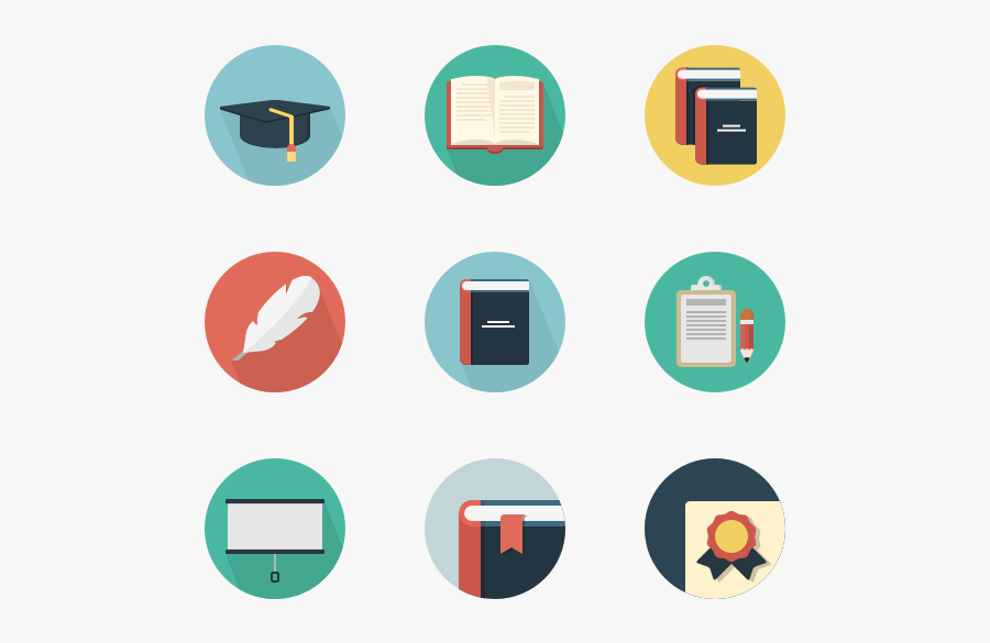 Flat Open Book Clipart - Game Icon Vector Png, Transparent Clipart